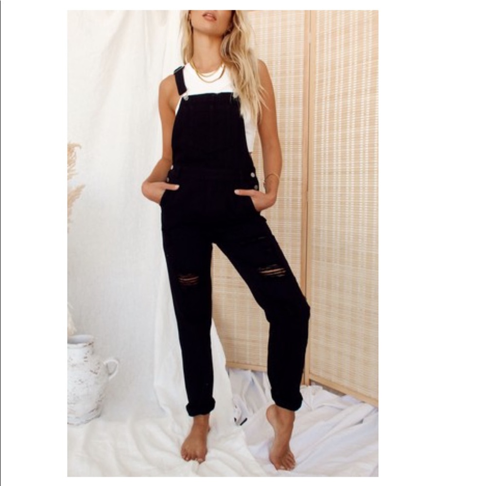 12 Tribe Black Overalls.
